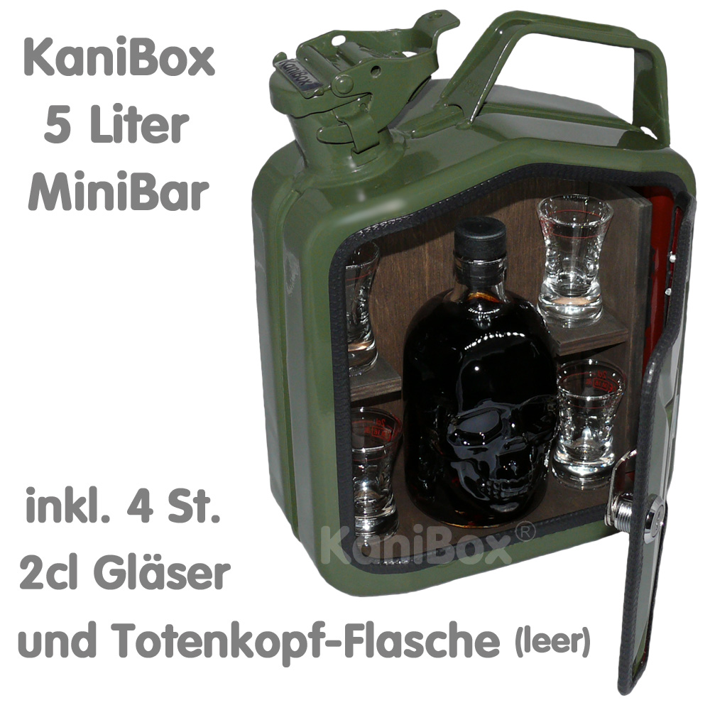 Manboxeo Kanister-Bar leer - Schwarz