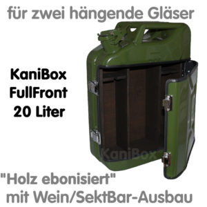 20er FullFront WeinBar-Ausbau Holz ebonisiert